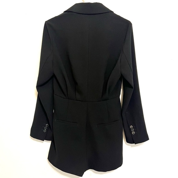 2/$30 Zara Black Pleated Long Sleeve Romper Size Small - Picture 11 of 13